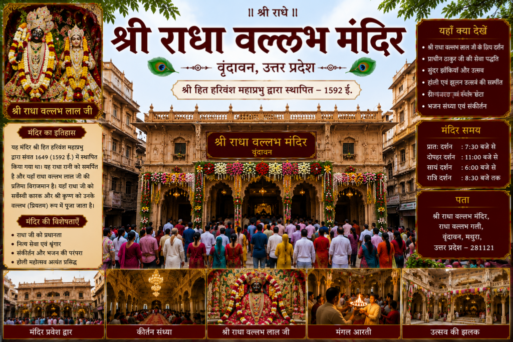 About Radha Vallabh Temple Vrindavan