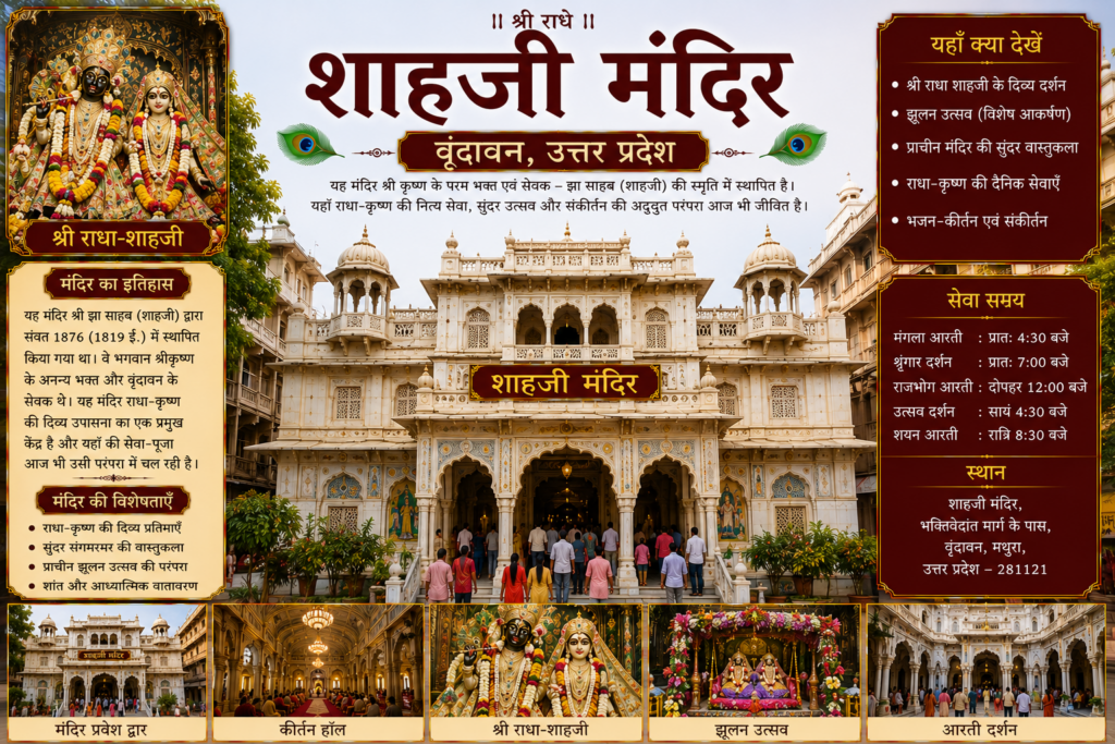 About Shahji Temple Vrindavan