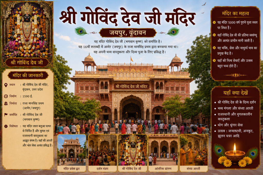 Govind Dev Ji Temple Vrindavan